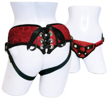 Sportsheets Red Lace Korset Strap-On Harness  1