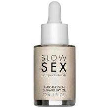 Slow Sex by Bijoux Hair and Skin Olie med Glimmer 30 ml  1
