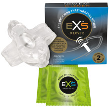 EXS G-Lover Vibrerende Cockring met 2 Condooms  1