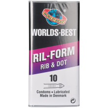 Worlds-best Ril-Form Rib And Dot Condooms 10 stuks  1