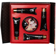 Shunga Geisha's Sparkling Strawberry Wine Intieme Massage Set  1