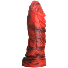 Creature Cocks Fire Dragon Red Scaly Siliconen Dildo met Zuignap 21 cm  1
