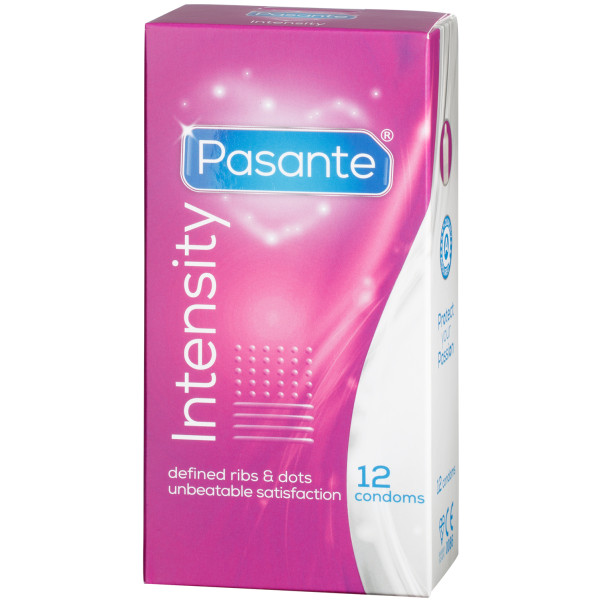 Pasante Intensity Geribbelde & Gestippelde Condooms 12 Stuks