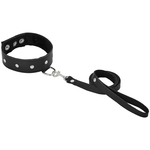 Sportsheets Leather Collar with Leash